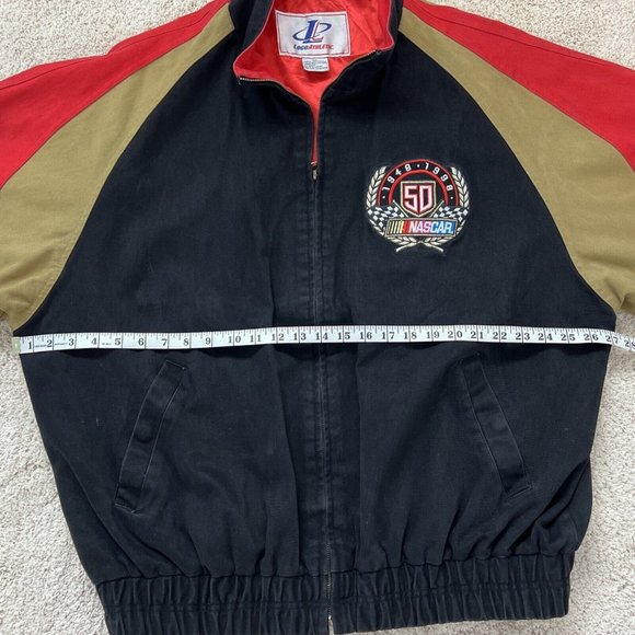 VTG Logo Athletic NASCAR Jacket Mens Size XXL 1998 50th Anniversary Racing - Picture 10 of 16